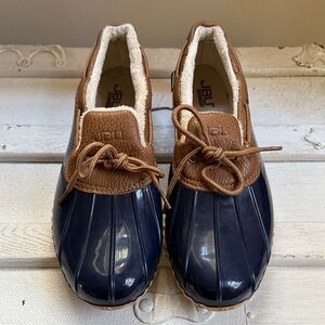 JBU Navy and Brown Waterproof Shoes